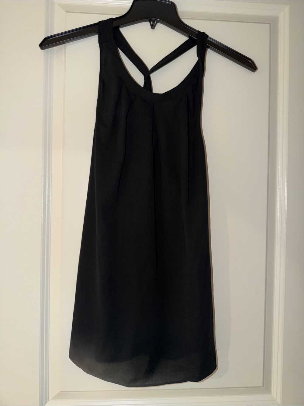 Banana Republic Black Blouse Racerback detail